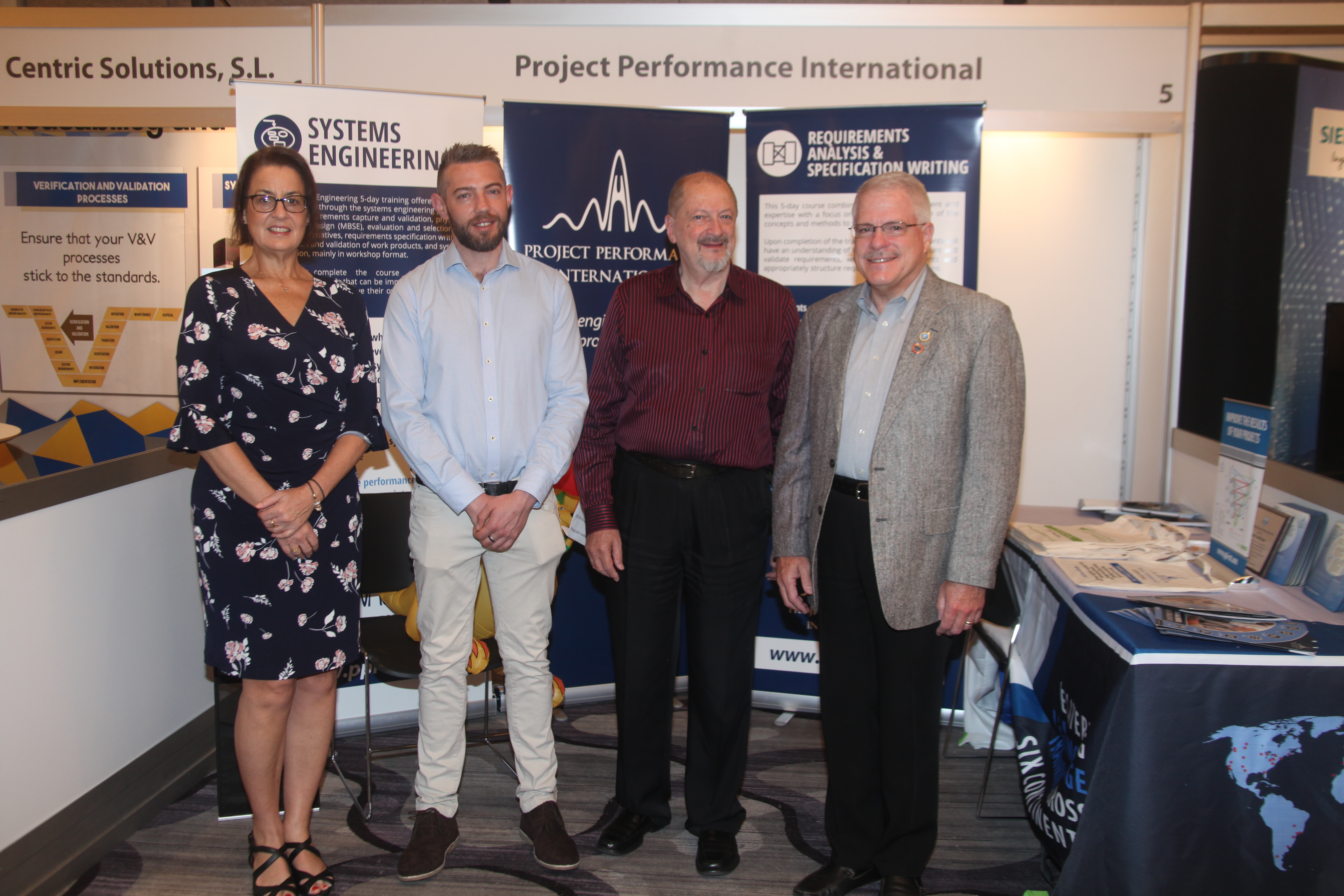 INCOSE President-Elect Kerry Lunney, PPI General Manager Corporate Joshua Freeman, PPI Founder, Director and CEO Robert Halligan and INCOSE President Garry Roedler at the 29th Annual INCOSE International Symposium in Washington, DC INCOSE and PPI MOU Signing